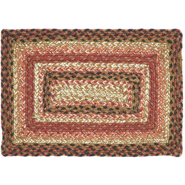 Ginger Spice Jute Braided Rect Placemat 10